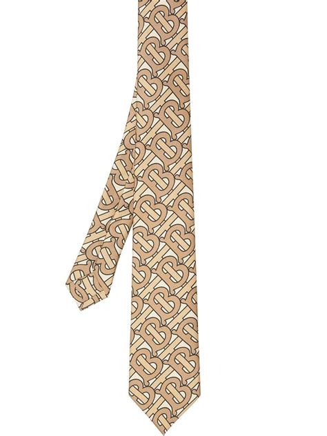 burberry classic cut monogram motif silk tie|Classic Cut Vintage Check Silk Tie in Archive beige .